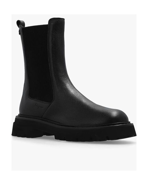 Ferragamo Black Ankle Boots