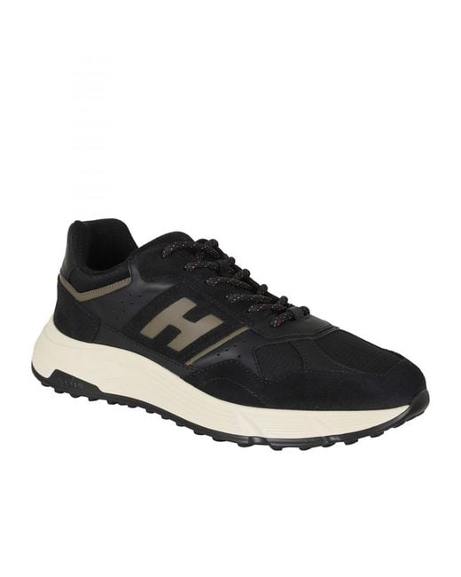 Hogan Black Round-Toe Sneakers for men