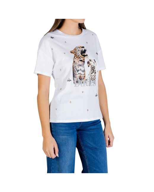 Liu Jo Blue Print Short Sleeve Crewneck T-Shirt