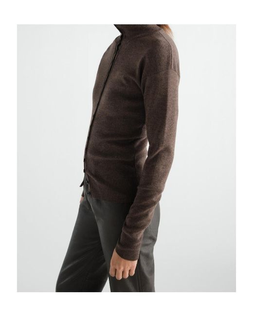 Lemaire Brown Buttoned Top