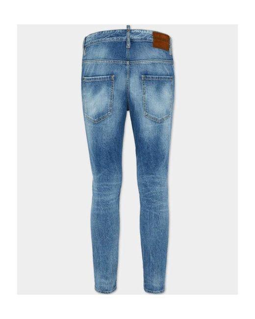 DSquared² Blue Skater Slim-Cut Jeans for men
