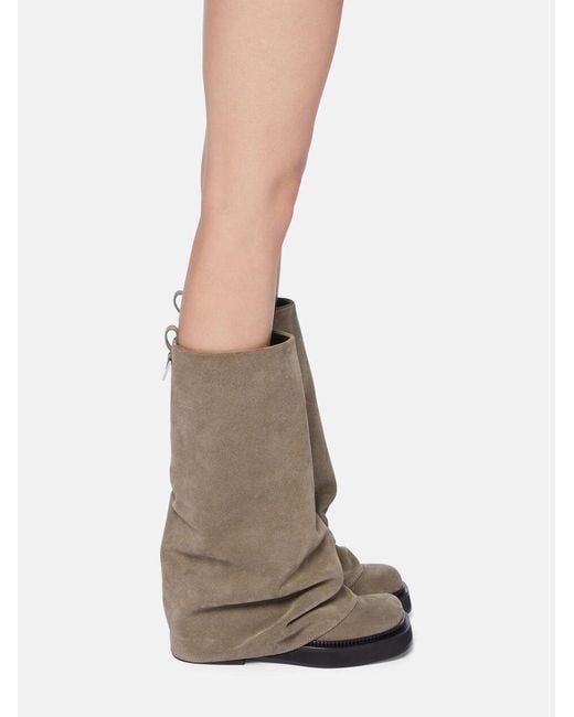 The Attico Brown The Robin Combat Boots