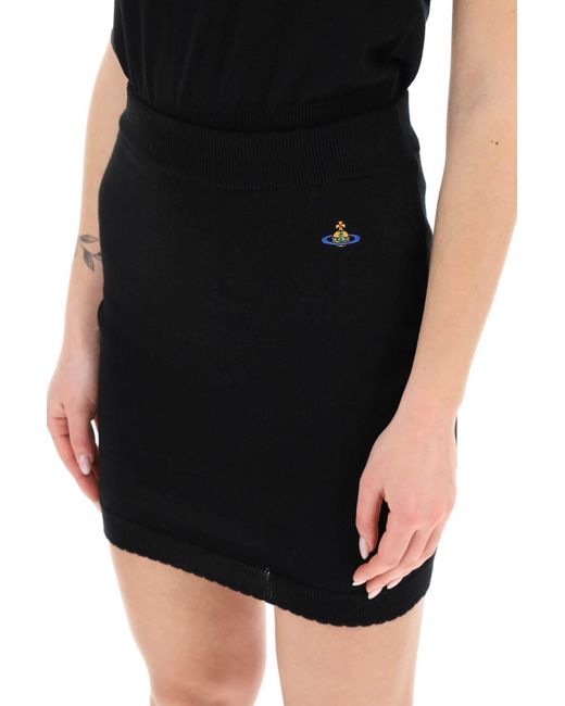 Vivienne Westwood Black Orb Knitted Skirt