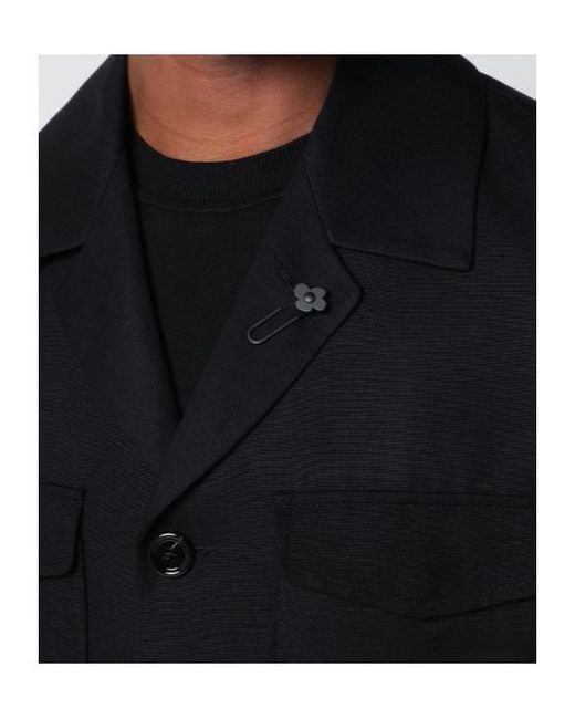 Lardini Black Utility Pocket Coat for men