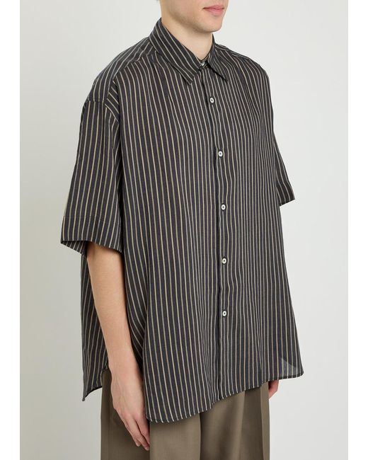 Studio Nicholson Gray Striped Shirt for men