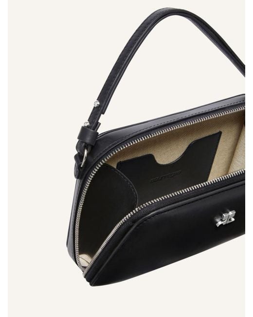 Courreges Black Courrèges Cloud Logo Plaque Chained Shoulder Bag