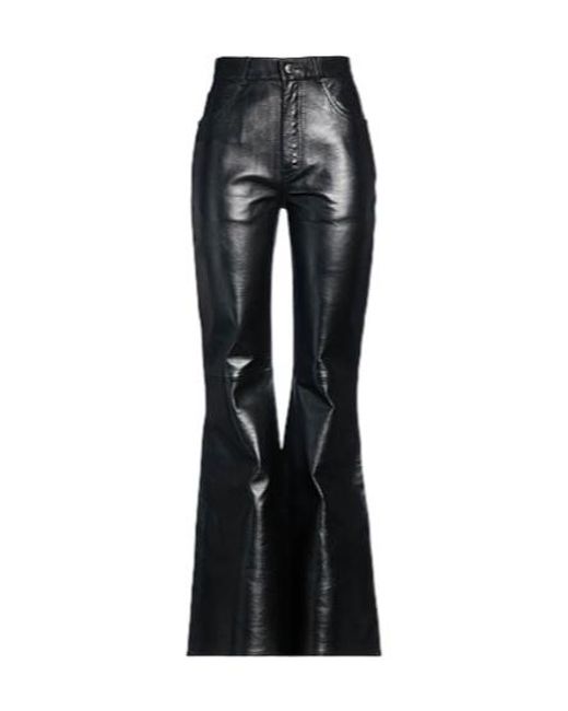 Chloé Black Solid-Color Flared Trousers