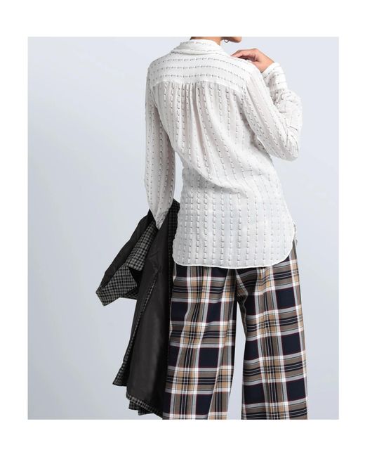 Chloé White Wrap Top
