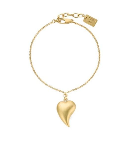 Fendi Metallic Heartbeat Bracelet
