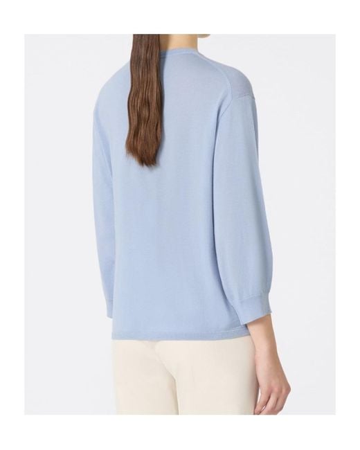 Max Mara Blue Amico Crewneck Jumper