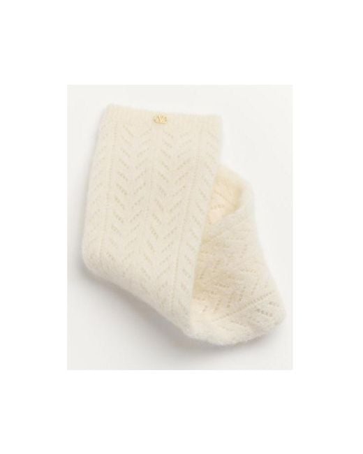 Valentino White Logo Plaque Socks