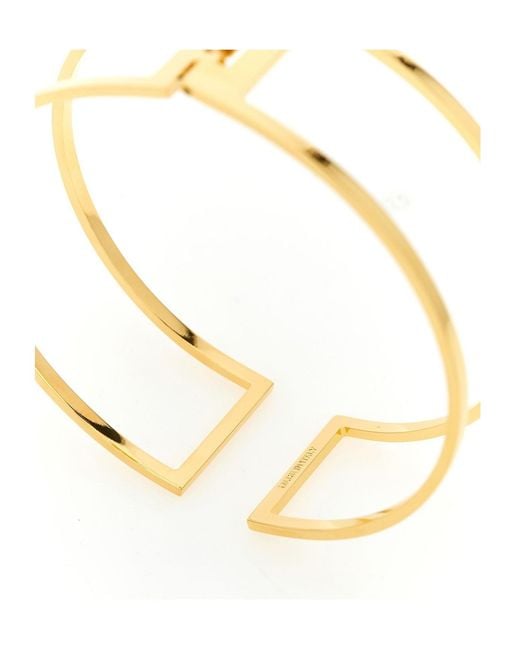 Elisabetta Franchi Metallic Choker Style Necklace