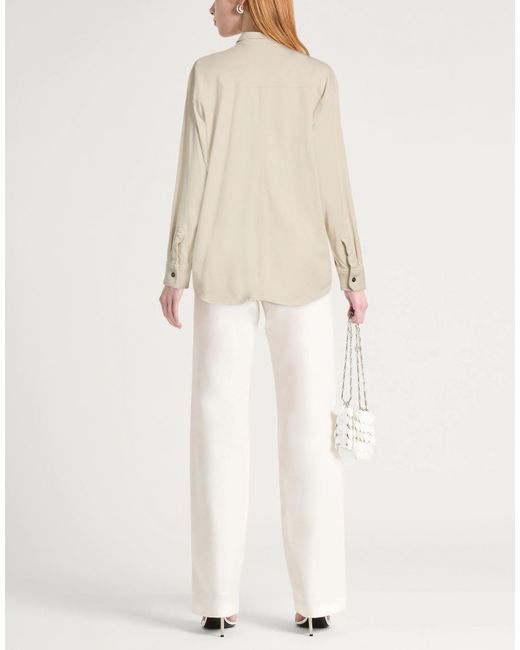 Isabel Marant White Solid Plain Long Sleeve Shirt
