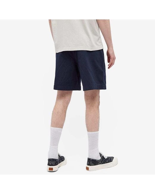 Acne Blue Elasticated-Waist Chino Shorts for men