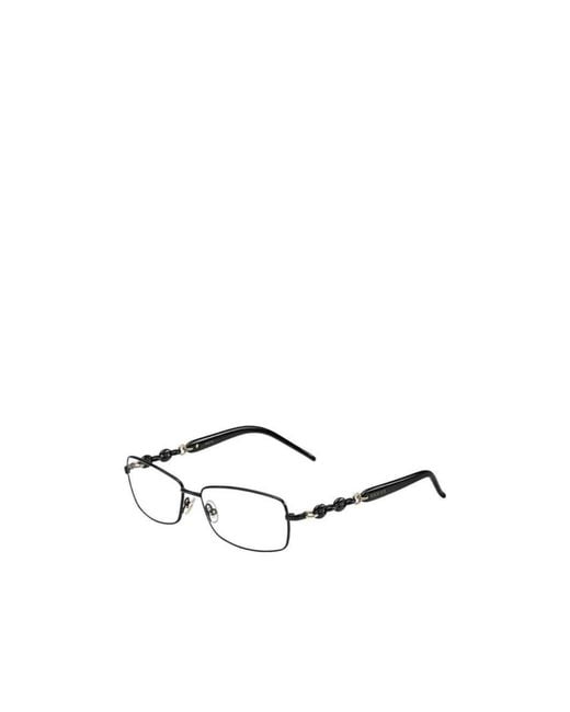 Gucci White Logo Detail Flat Lens