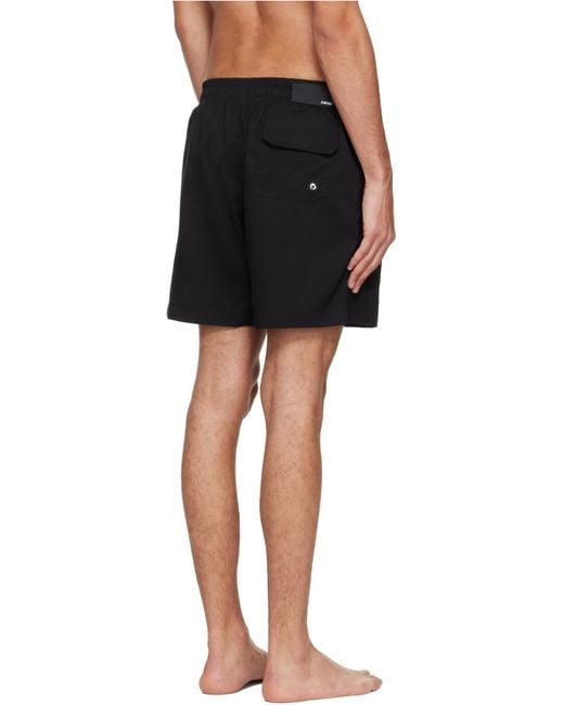 Amiri Black Printed Drawstring Swim Shorts for men
