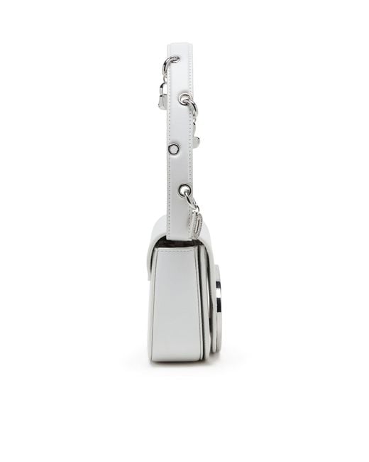 DIESEL White 1Dr Charm-Embellished Shoulder Bag