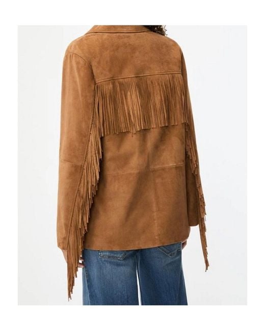 iBlues Brown Suede Jacket