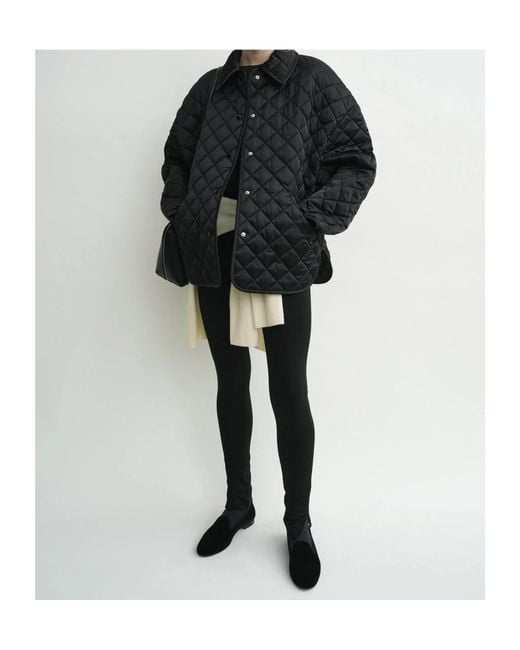 Totême  Black Quilted Cotton Jacket