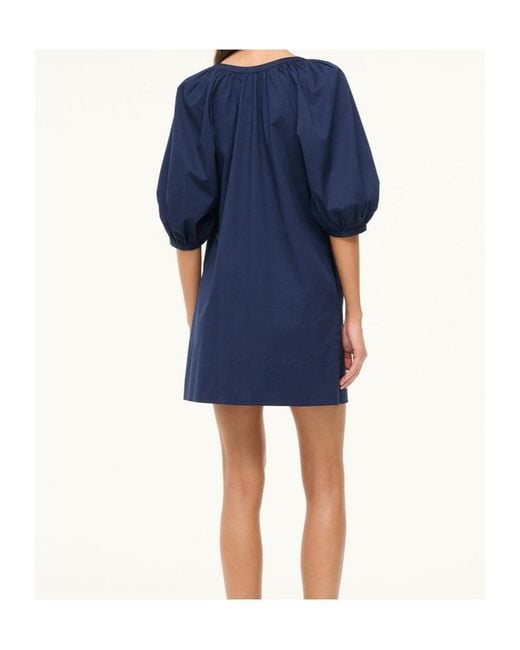 STAUD Mini Vincent Dress in Blue | Lyst