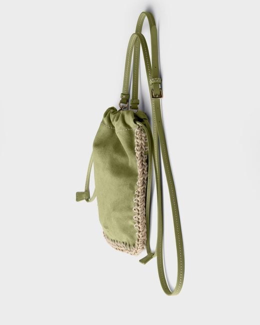 Prada Green Suede Smartphone Case
