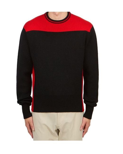 Ferragamo Black Crew Neck Knitwear for men