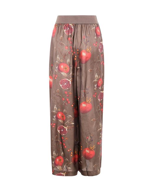 Uma Wang Red Graphic Printed Straight-Leg Trousers