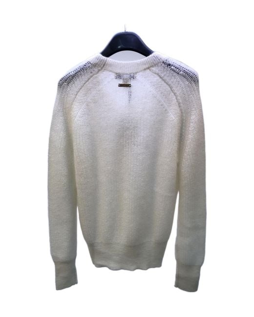 Burberry Gray Round-Neck Knitted Pullover