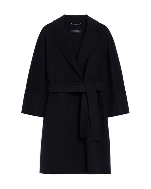 Max Mara Black 'S Arona Belted Coat