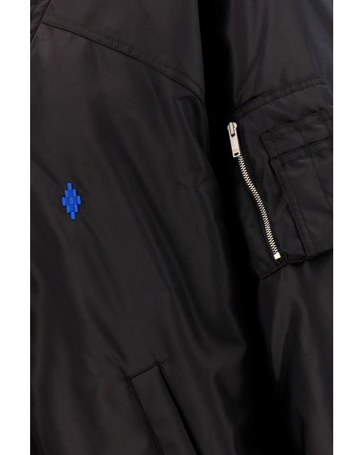Marcelo Burlon Black County Of Milan Logo Embroidered Jacket for men