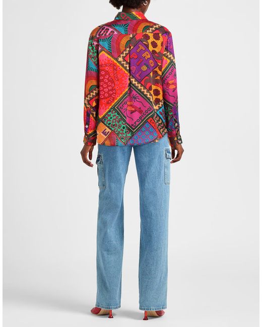 Farm Rio Red Long-Sleeved Shirt
