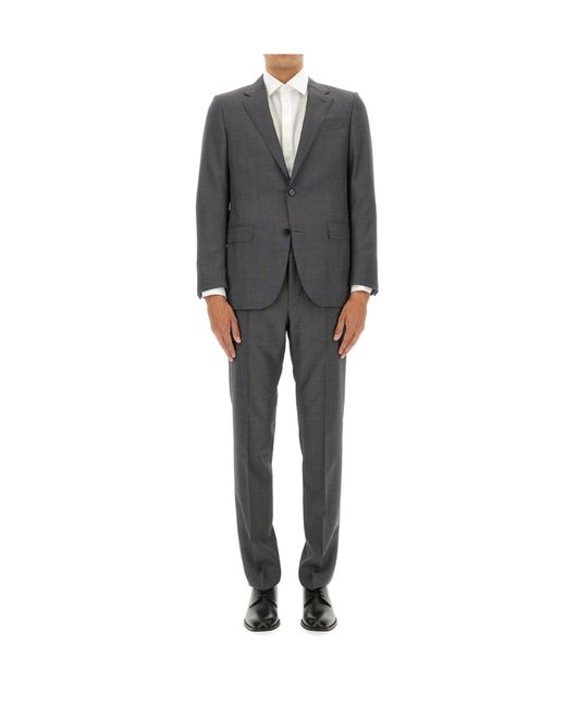 Zegna Gray Single Breasted Suit for men