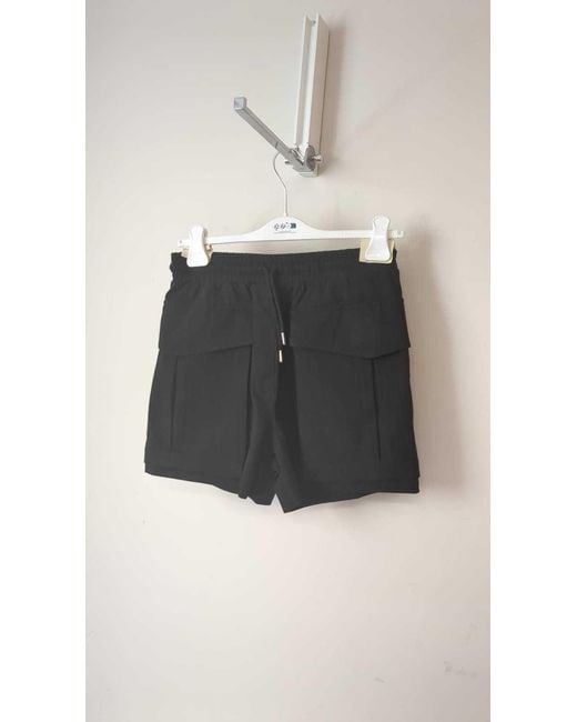 Dries Van Noten Black Loose Waist Shorts