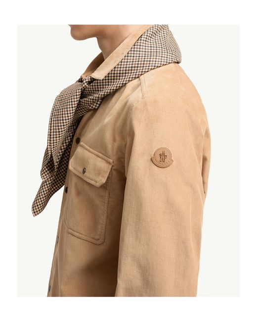 Moncler Natural Corduroy Shirt for men