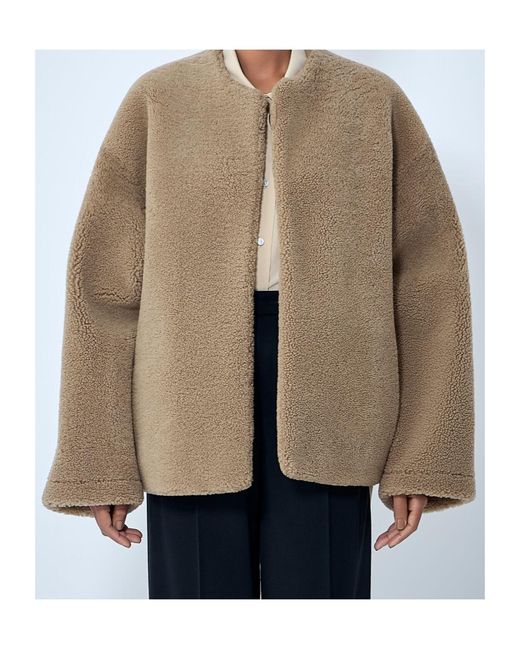 The Row Natural Valorin Collarless Jacket