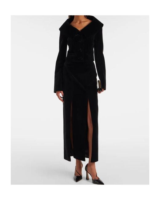 Nina Ricci Black Zipper Skirt