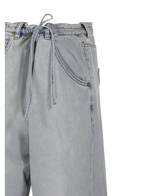 DARKPARK Gray Iris Wide-Leg Jeans
