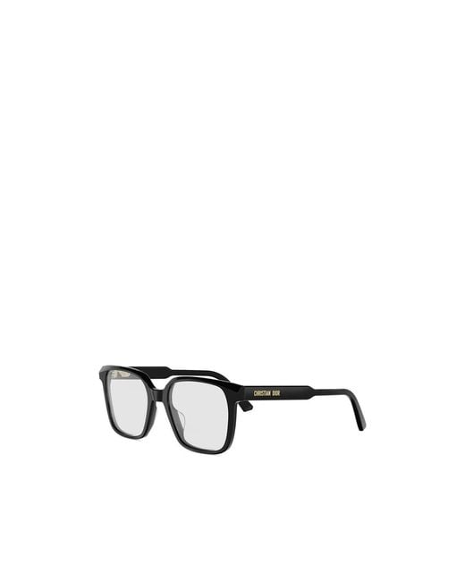 Dior Metallic Eyewear Prismeo Square Frame Glasses