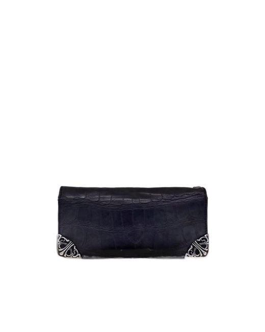Chrome Hearts Blue Flip Wallet for men