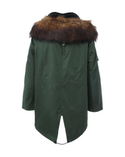 Burberry Green Hooded Coat