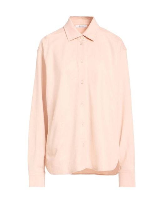 Max Mara Pink Solid Colour Shirts
