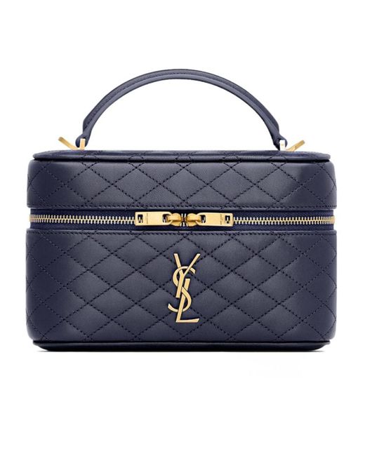 Saint Laurent Blue Gaby Vanity Bag