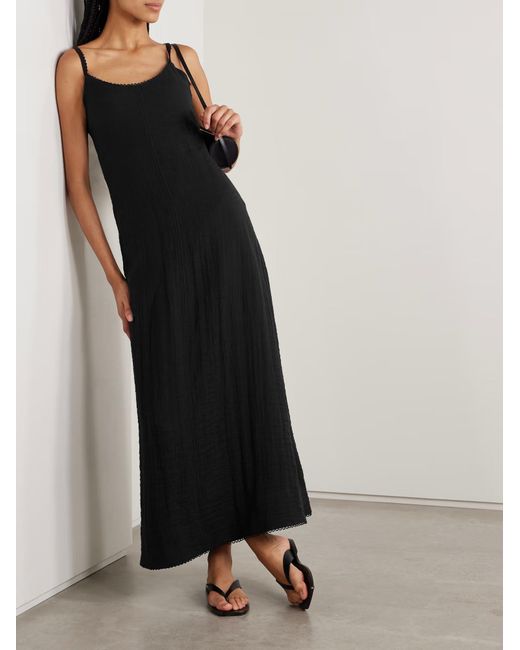 Proenza Schouler Black Evelyn Tie-Up Dress