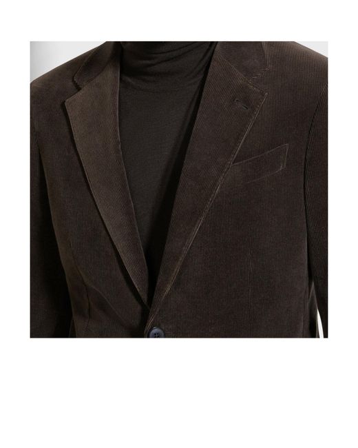 Zegna Black Cashco Single-Breasted Jacket for men