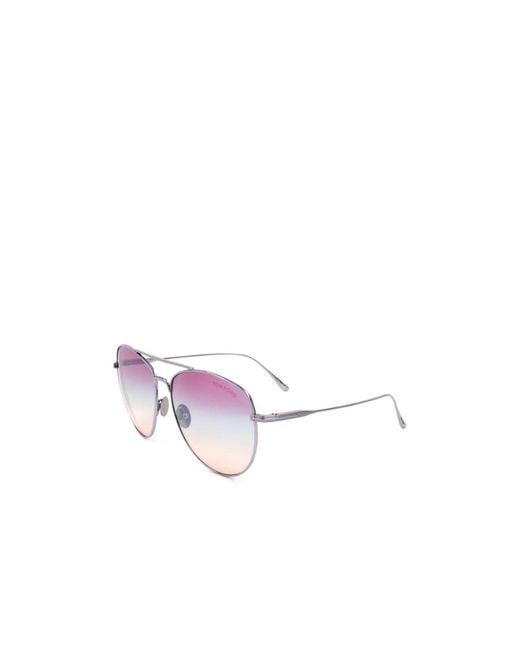 Tom Ford Purple Logo Sunglasses