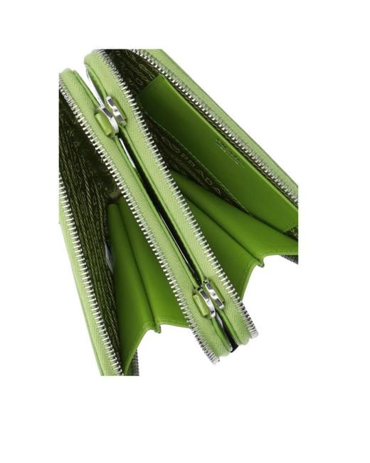 Prada Green Logo-Plaque Mini Bag