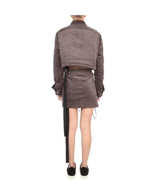 Rick Owens Black Tassel-Detail Cropped Jacket