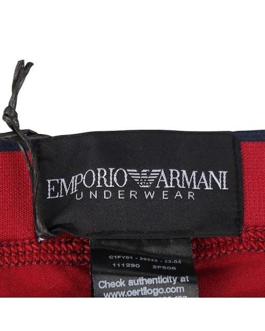 Emporio Armani Red Logo Underwear for men