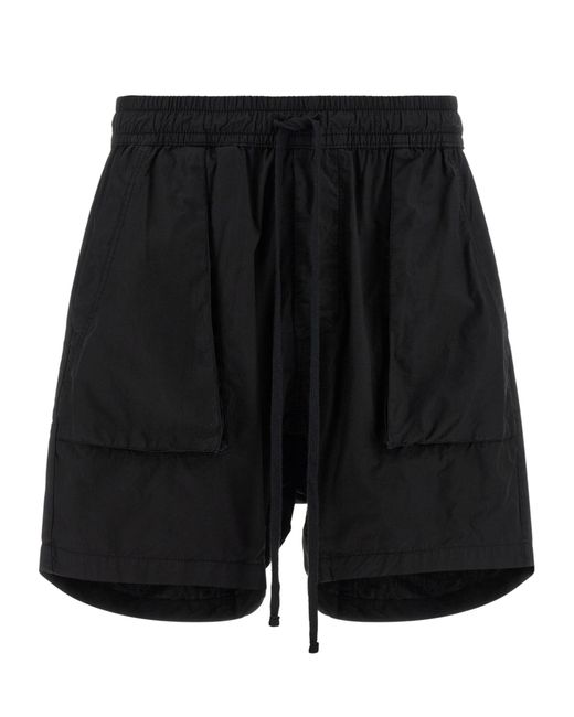 Thom Krom Black 37 Drawstring Bermuda Shorts for men