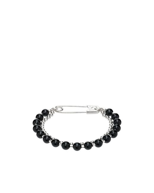 NUMBERING White Beaded Bracelet for men